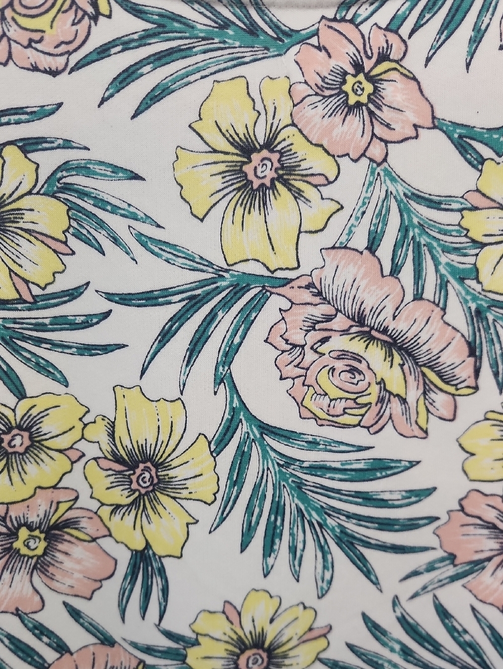 Lou & Grey Womens Tropical Floral Sweatshirt Size Large - Picture 3 of 7